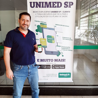 Presidente da Unimed Birigui apresenta app Unimed SP-Cliente